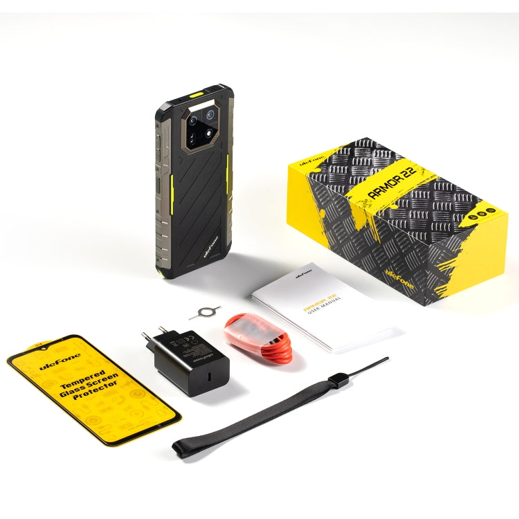 Ulefone Armor 22, telefono robusto IP68/IP69K, Android 13 MediaTek Helio G96 Octa Core da 6,58 pollici, Rete: 4G, NFC, OTG, 8GB+128GB, 8GB+256GB