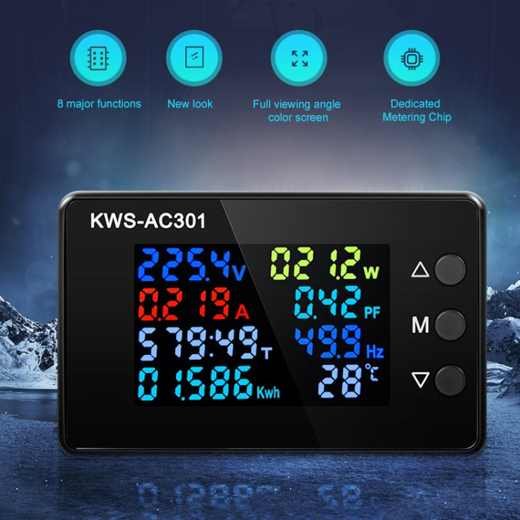 KWS-AC301-100A Voltmetro di corrente digitale CA 50-300 V con trasformatore di apertura, KWS-AC301-100A with Opening Transformer