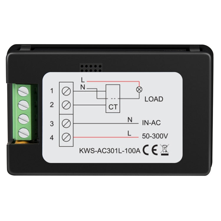 KWS-AC301L-100A Voltmetro di corrente con display digitale a commutazione CA 50-300 V con comunicazione 485, KWS-AC301L-100A Switching Digital