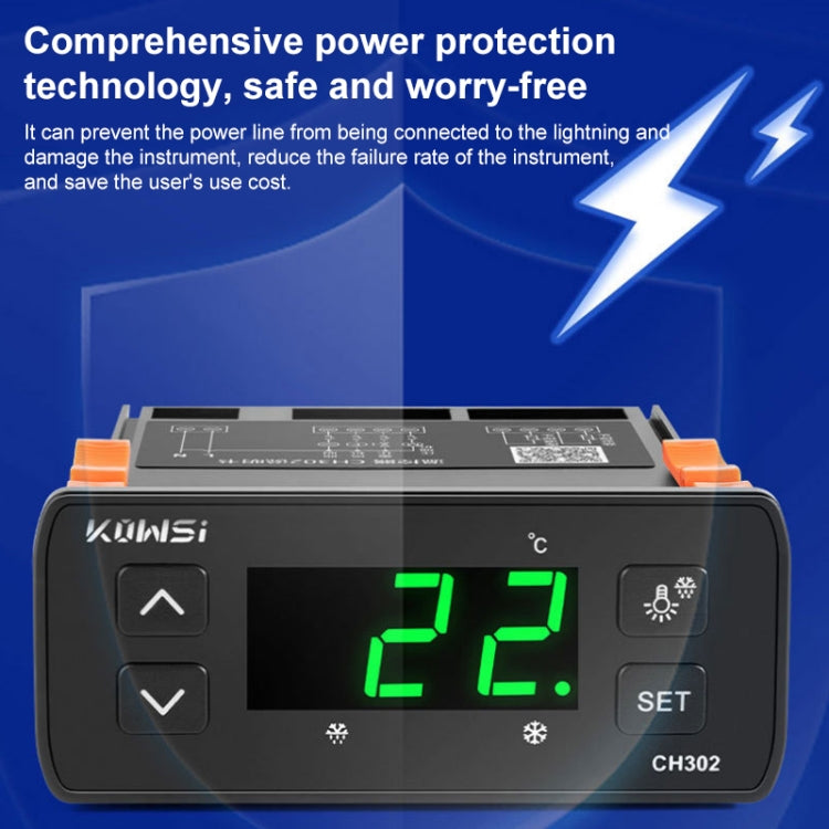 KWS-CH302 Regolatore di temperatura intelligente a doppio sensore