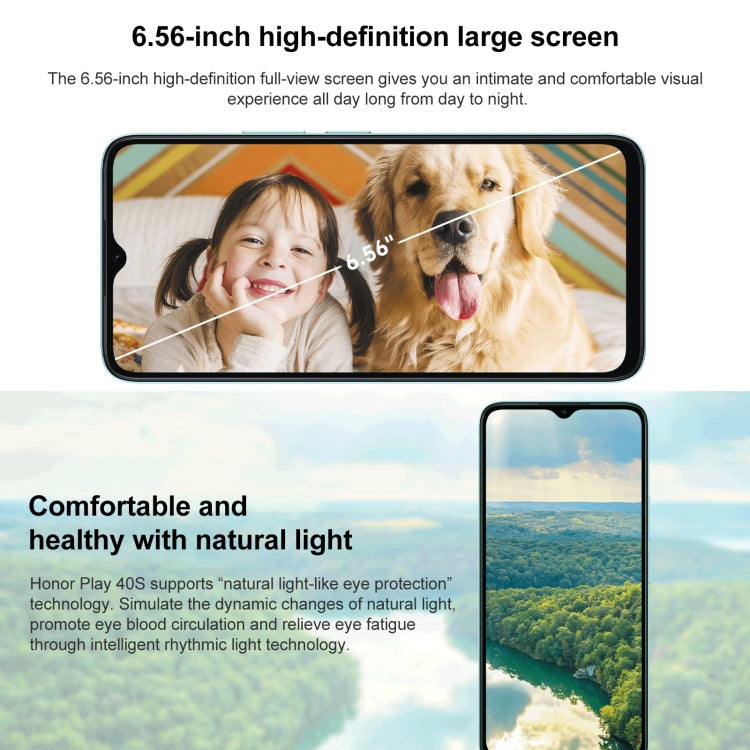 Honor Play 40S 5G, MagicOS 7.1 Snapdragon 480 Plus Octa Core da 6,56 pollici fino a 2,2 GHz, Rete: 5G, Non supporta Google Play, 4GB+128GB