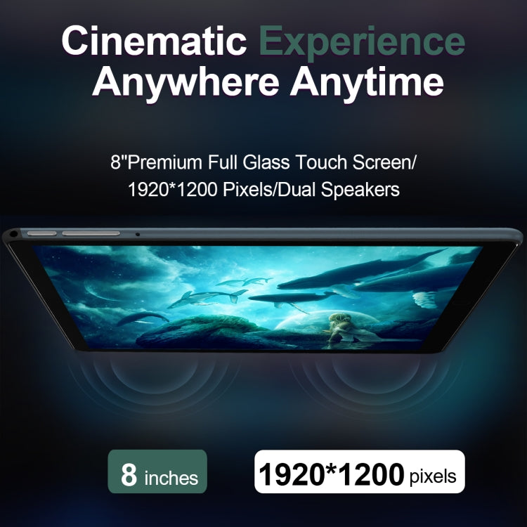 Tablet PC BDF P8 3G per chiamate telefoniche da 8,0 pollici, Android 10.0 MTK8321 Octa Core, supporto doppia SIM, presa EU, MTK8321 4GB+64GB