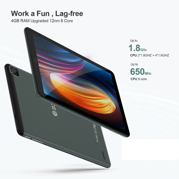 Tablet PC BDF P8 3G per chiamate telefoniche da 8,0 pollici, Android 10.0 MTK8321 Octa Core, supporto doppia SIM, presa EU, MTK8321 4GB+64GB