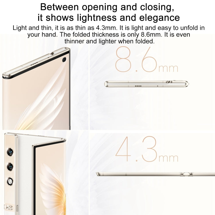 Honor V Purse 5G, impronta digitale laterale, 7,71 pollici + 6,45 pollici MagicOS 7.2 Qualcomm Snapdragon 778G Octa Core, rete: 5G, OTG, NFC, non supporta Google Play, 16GB+256GB, 16GB+512GB
