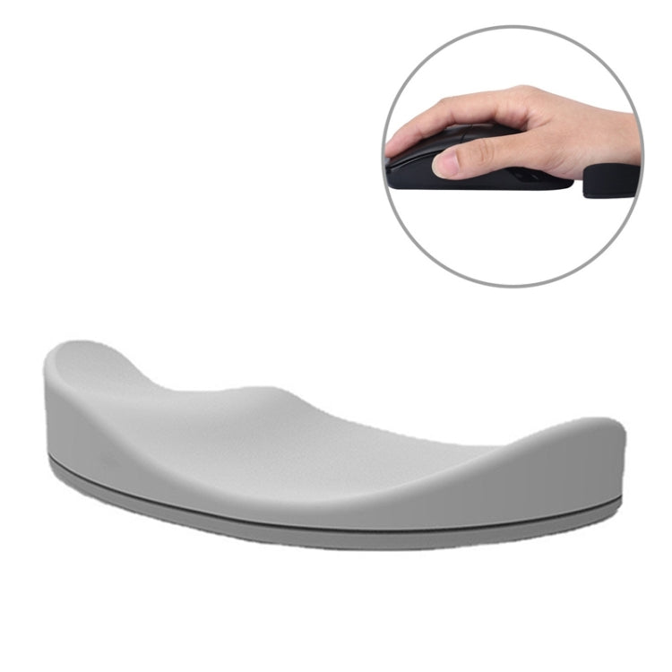 Supporto per polso in silicone Tappetino per mouse Poggiapolsi mobile Poggiamano per ufficio, Black Left Hand, Grey Right Hand, Grey Left Hand