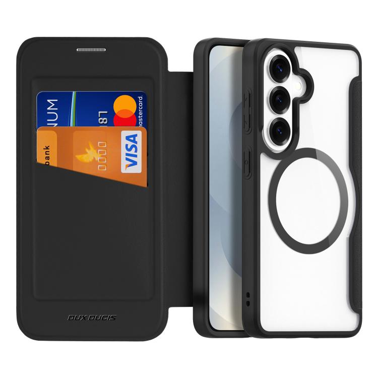 Custodia in pelle per telefono DUX DUCIS Skin X Pro Series Magsafe PC + TPU, For Samsung Galaxy S26+ 5G, For Samsung Galaxy S26 Ultra 5G, For Samsung Galaxy S26 5G, For Samsung Galaxy S25 Edge 5G, For Samsung Galaxy S25 5G, For Samsung Galaxy S25+ 5G