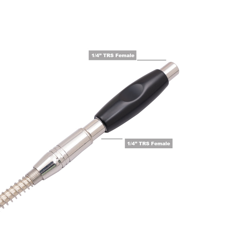 TC302 Adattatore cavo audio stereo TRS per chitarra da 6,35 mm femmina a femmina