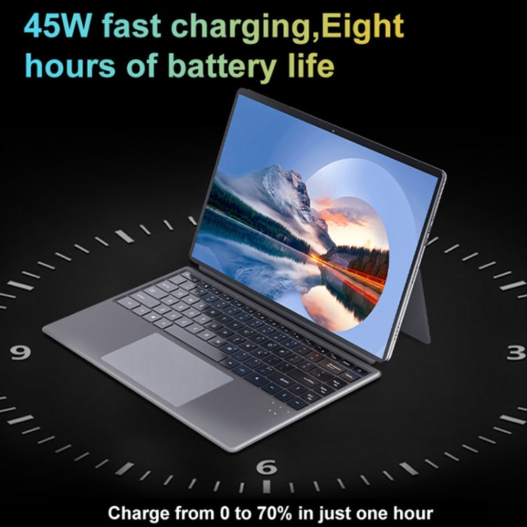 Pipo W14 Tablet PC 2 in 1 da 14,1 pollici, Windows 11 Intel Alder Lake N100 Quad Core, con custodia in pelle per tastiera, 16GB+256GB, 16GB+512GB