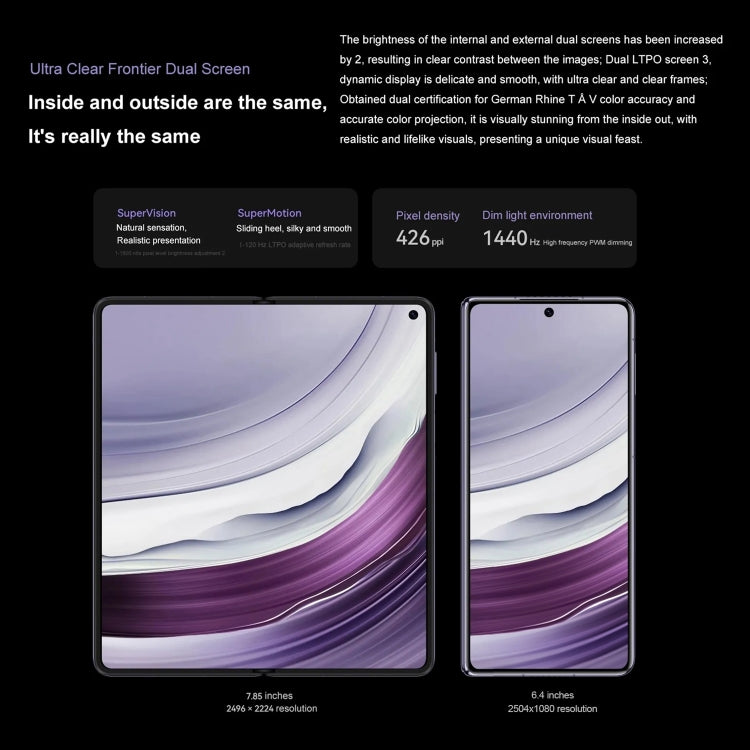 HUAWEI Mate X5, 7,85 pollici + 6,4 pollici HarmonyOS 4.0.0 Kirin 9000S 7nm Octa-Core 2,16GHz, OTG, NFC, non supporta Google Play, 12GB+256GB, 12GB+512GB, 16GB+512GB, 16GB+512GB Collector Edition