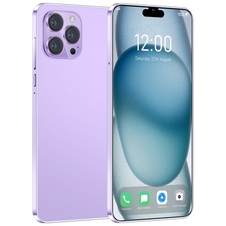 i15 Pro Max / N85, schermo da 6,1 pollici, identificazione facciale, Android 8.1 MTK6580A Quad Core, rete: 3G, doppia SIM, i15 Pro Max / N85 1GB+16GB, 1GB+16GB