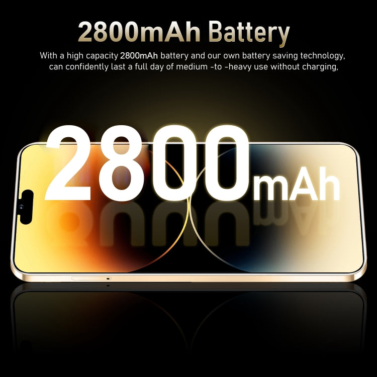 i15 Pro Max / N85, schermo da 6,1 pollici, identificazione facciale, Android 8.1 MTK6580A Quad Core, rete: 3G, doppia SIM, i15 Pro Max / N85 1GB+16GB, 1GB+16GB