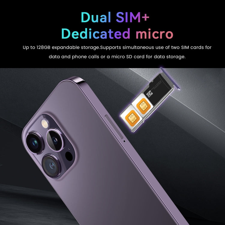 I14 Pro / N85 4G, schermo da 6,1 pollici, identificazione facciale, Android 8.1 MTK6737 Quad Core, rete: 4G, doppia SIM, I14 Pro / N85 4G 1GB+8GB