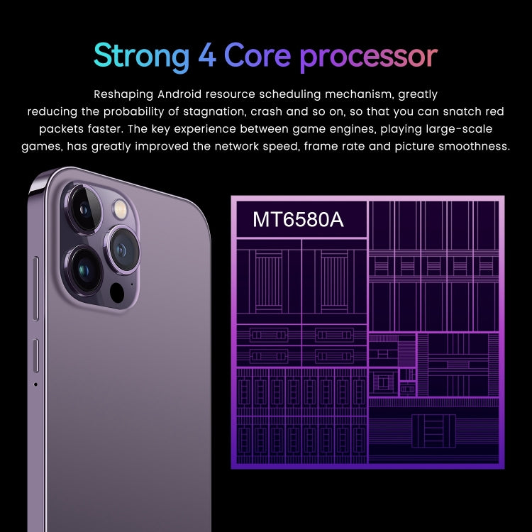 I14 Pro / N85 4G, schermo da 6,1 pollici, identificazione facciale, Android 8.1 MTK6737 Quad Core, rete: 4G, doppia SIM, I14 Pro / N85 4G 1GB+8GB