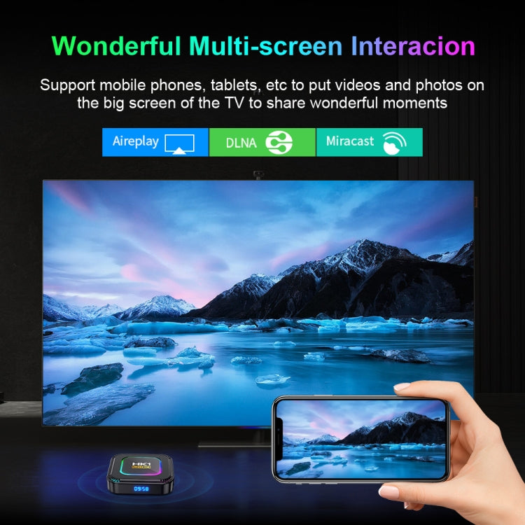 Smart TV Box HK1 RBOX K8 8K Android 13.0 con telecomando, quad-core RK3528, 2GB+16GB, 4GB+32GB, 4GB+64GB, 4GB+128GB