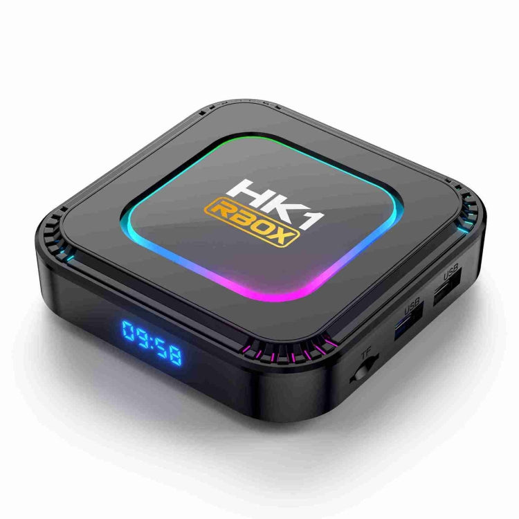 Smart TV Box HK1 RBOX K8 8K Android 13.0 con telecomando, quad-core RK3528, 2GB+16GB, 4GB+32GB, 4GB+64GB, 4GB+128GB
