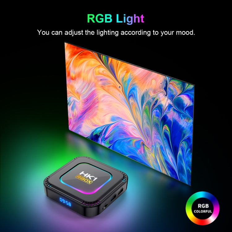 Smart TV Box HK1 RBOX K8 8K Android 13.0 con telecomando, quad-core RK3528, 2GB+16GB, 4GB+32GB, 4GB+64GB, 4GB+128GB