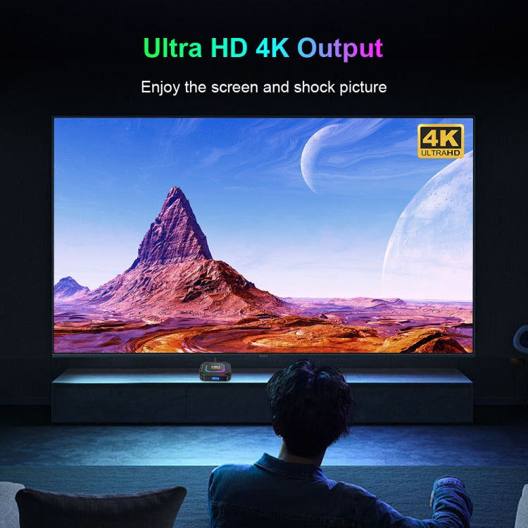 Smart TV Box HK1 RBOX K8 8K Android 13.0 con telecomando, quad-core RK3528, 2GB+16GB, 4GB+32GB, 4GB+64GB, 4GB+128GB