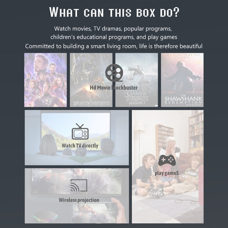Smart TV Box Android 12.0 T95Z Plus 8K WiFi6 con telecomando, Allwinner H618 Quad-Core, 2GB+16GB, 4GB+32GB, 4GB+64GB, 4GB+128GB