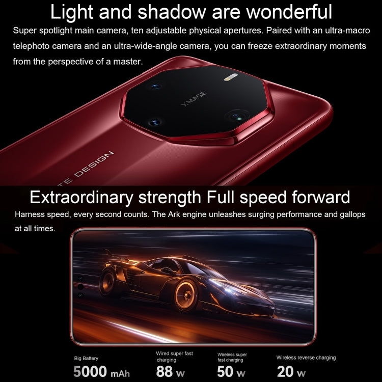 HUAWEI Mate 60 RS DESIGN ULTIMATO, Identificazione delle impronte digitali sullo schermo, HarmonyOS 4.0 Kirin 9000S Octa Core da 6,82 pollici fino a 2,62 GHz, NFC, OTG, Non supporta Google Play, 16GB+512GB, 16GB+1TB
