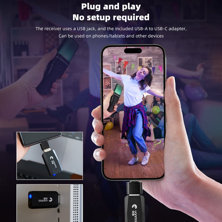 Microfono da tavolo da gioco wireless Yanmai SF-777W 2.4G con luce RGB e rete Blowout, SF-777W