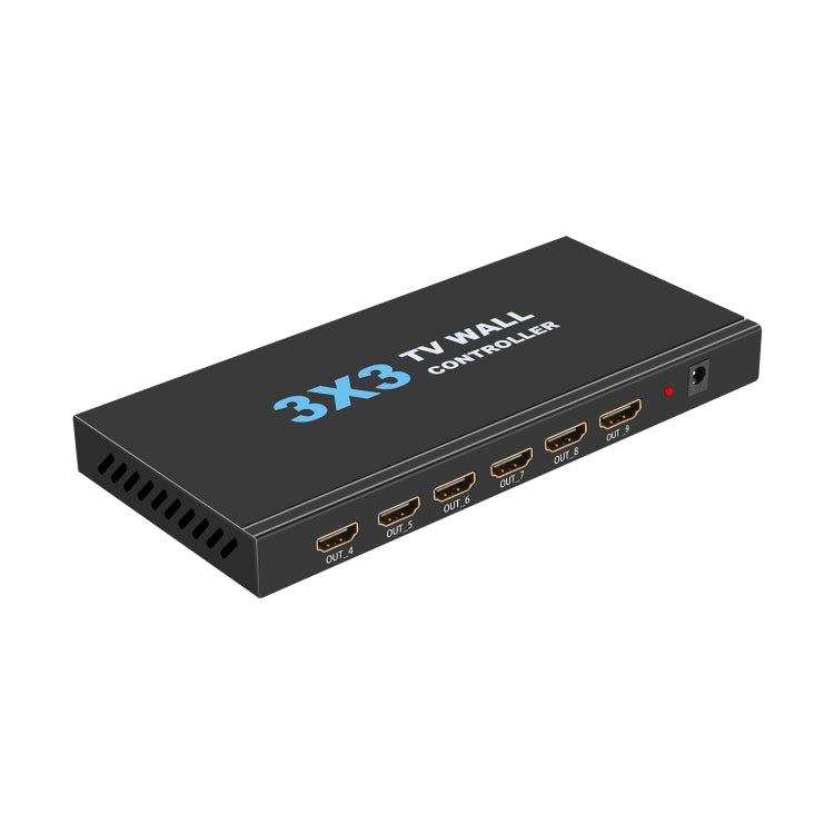 NK-330 3x3 4K 9 schermo HDMI DVI TV Video Wall Controller Splitter Multi schermo video Giuntatrice per processore, US Plug, AU Plug, EU Plug, UK Plug