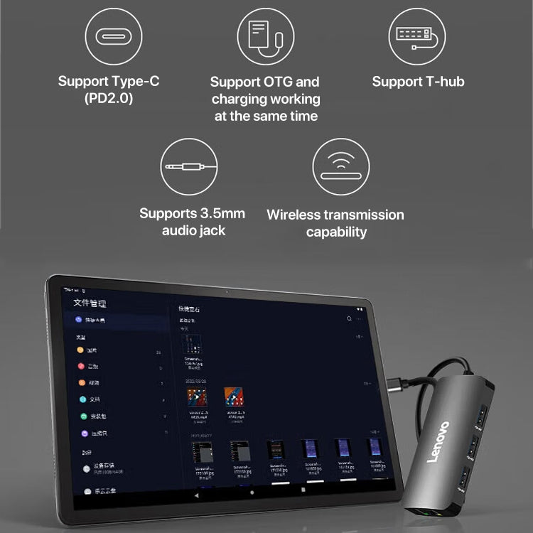 Tablet WiFi Lenovo K10 Pro da 10,6 pollici, Android 12, MediaTek Helio G80 Octa Core, supporto identificazione facciale, WiFi 4GB+64GB, WiFi 4GB+128GB