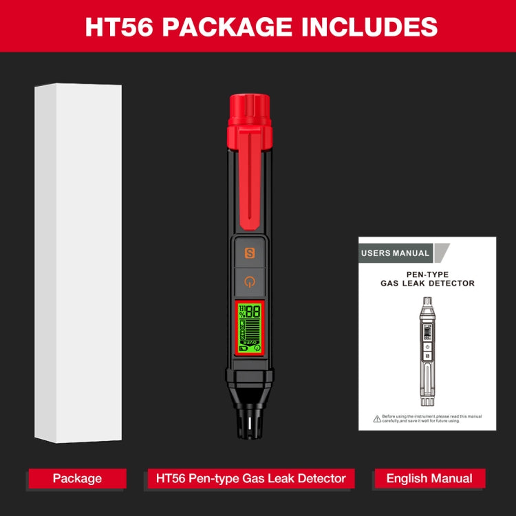 HABOTEST HT56 Rilevatore di gas combustibile Gas di petrolio liquefatto Allarme gas naturale, HT56