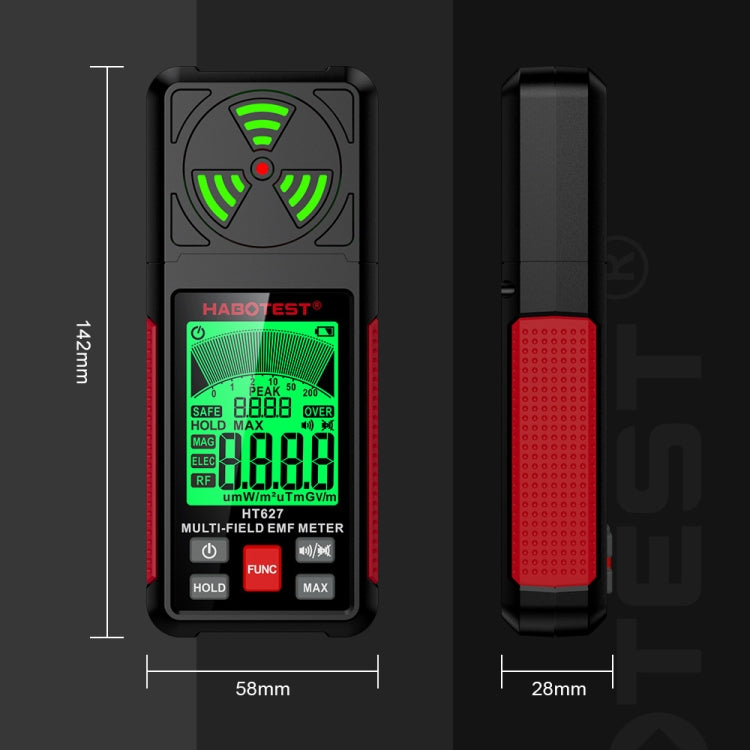 HABOTEST HT627 Rilevatore di radiazioni elettromagnetiche, HT627