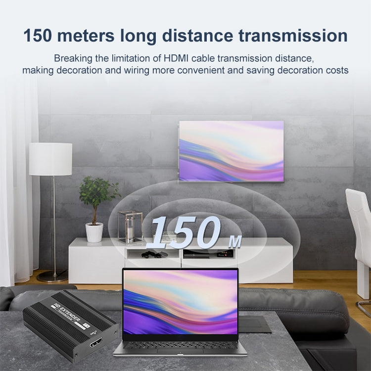 Convertitore trasmettitore e ricevitore extender HDMI Measy ET1815, distanza di trasmissione: 150 m, AU, EU, US, UK