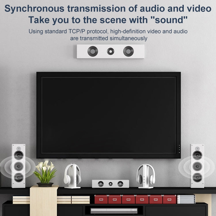 Convertitore trasmettitore e ricevitore extender HDMI Measy ET1815, distanza di trasmissione: 150 m, AU, EU, US, UK