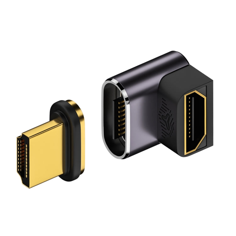 Adattatore magnetico da HDTV a HDTV 8K 60Hz, Male Straight Female Side Right Bend, Male Straight Female Side Left Bend, 3D Curved Female Vertical Reverse Side, 3D Curved Female Vertical Front Side, Straight