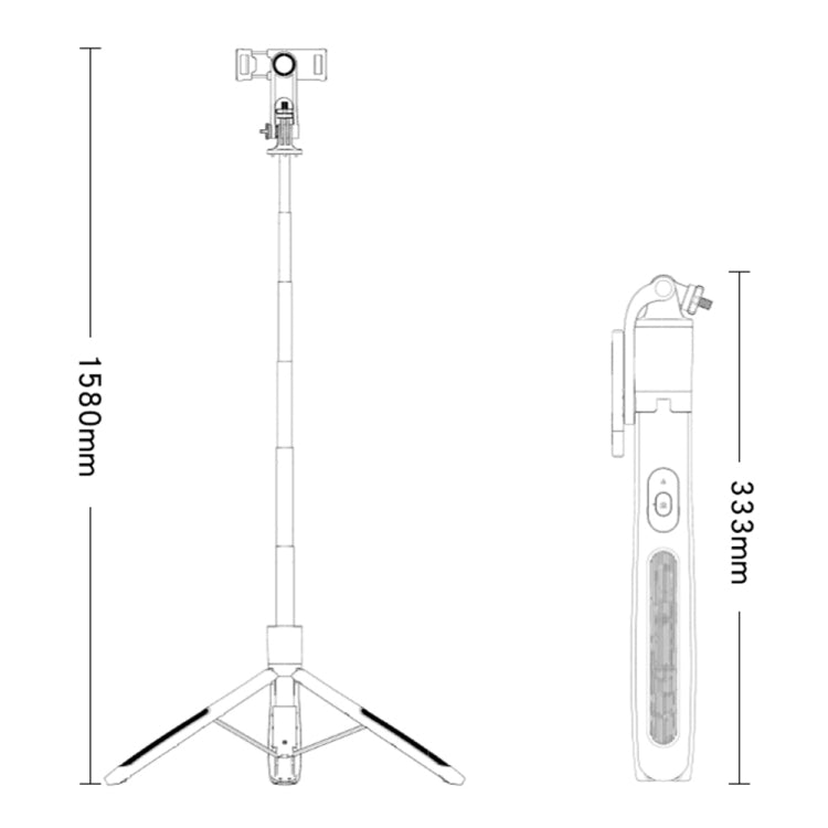 Yesido SF13 Supporto per selfie con treppiede Bluetooth esteso retrattile, SF13