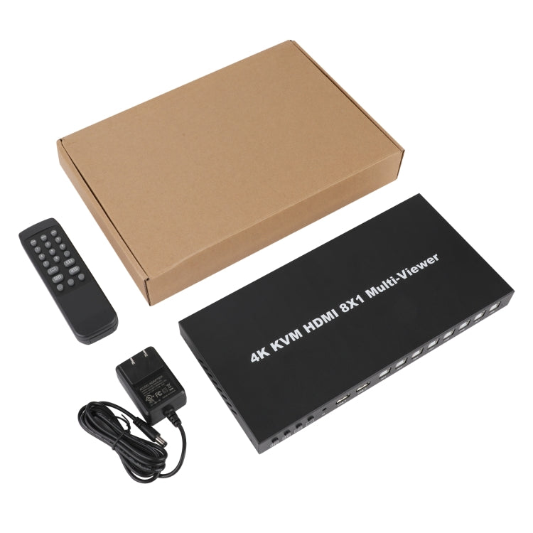 Switch KVM splitter schermo HDMI a 8 vie NK-E80 4K 30Hz 8 ingressi 1 uscita, EU Plug, US Plug, UK Plug, AU Plug