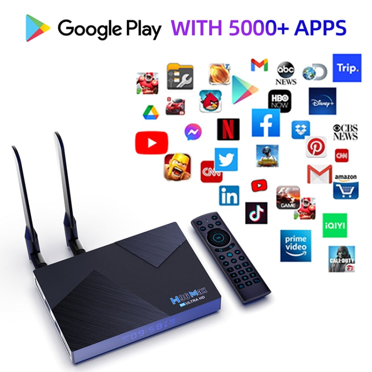 Smart TV Box Android 12.0 H96 Max V58, Cortex-A76 quad-core e Cortex-A55 quad-core, 4GB+32GB, 8GB+64GB