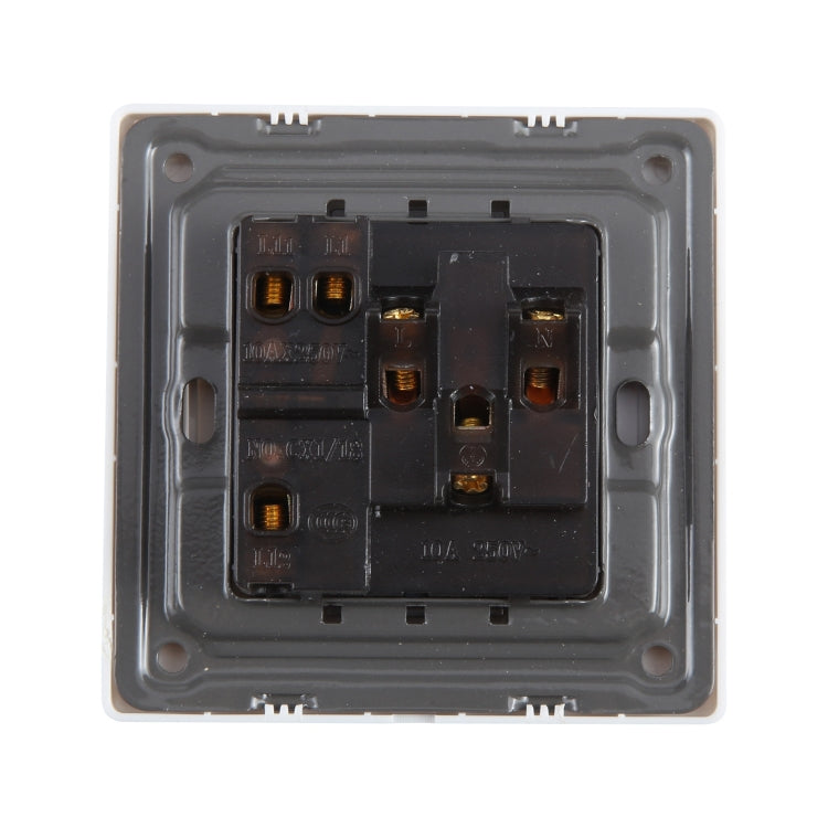 Interruttore da parete multifunzione 185-265 V 86 mm con presa di corrente a tre fori
