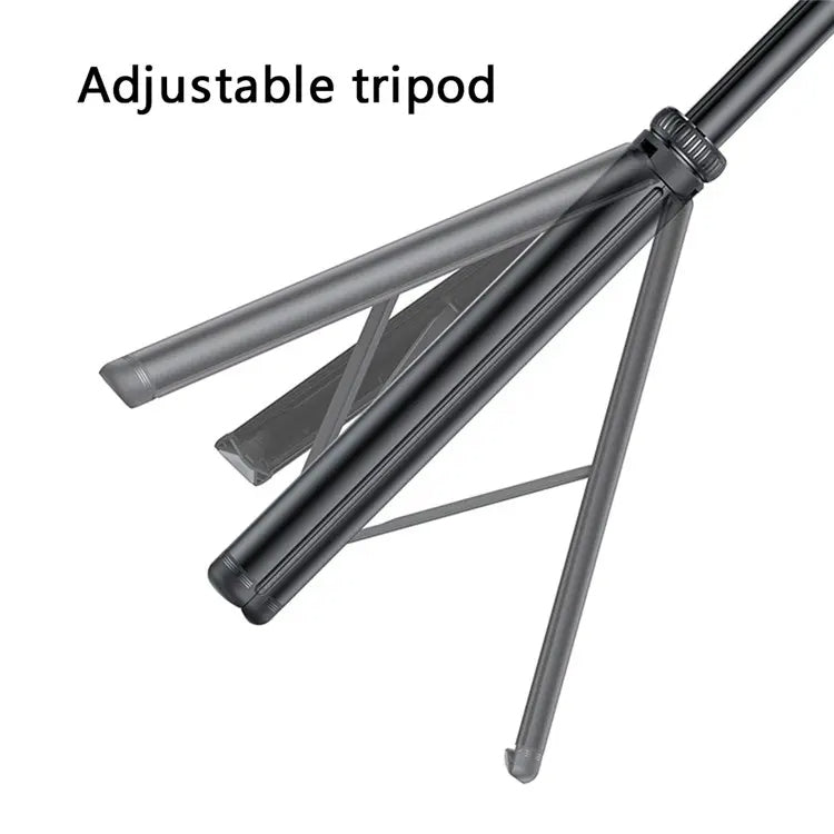 YESIDO SF17 Supporto per selfie con treppiede retrattile in metallo multifunzionale per fotocamera di telefoni cellulari, SF17