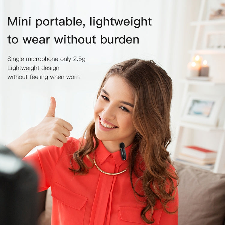Microfono lavalier wireless a bassa latenza YESIDO KR14 con doppio trasmettitore e ricevitore a 8 pin, KR14