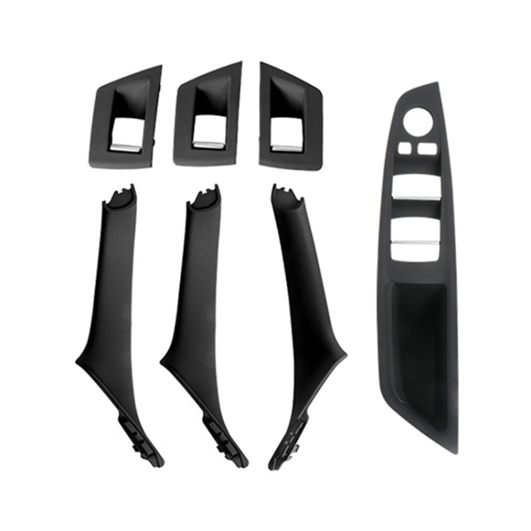 Per BMW F10 / F18 Serie 5 7 pezzi Maniglia interna per porte auto Tirare la copertura del rivestimento, 51417225874, Right Driving(Black), Right Driving(Beige Yellow), Right Driving(Beige White), Right Driving(Grey), Right Driving(Wine Red)