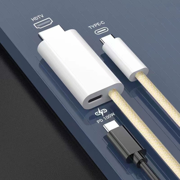 Cavo adattatore USB-C/Type-C a HDMI HD, lunghezza: 1,8 m, 4K 30Hz, 4K 60Hz