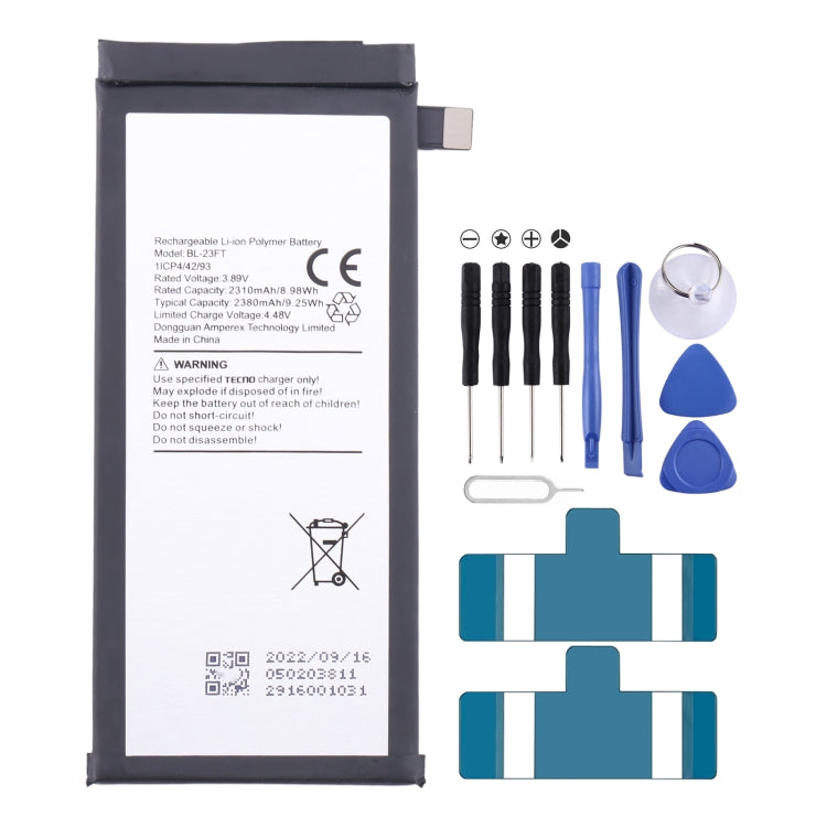 Sostituzione della batteria, For Tecno Camon 17 Pro / Camon 18P, For Tecno Pova 2 LE7, For Tecno Camon 17 CG6 CG7, For Tecno Spark 7 / Spark 7T, For Tecno Spark 6 Air / Pouvoir 4 Pro, For Tecno Spark 6 / Camon 16, For Tecno Pop 4 / Camon 15
