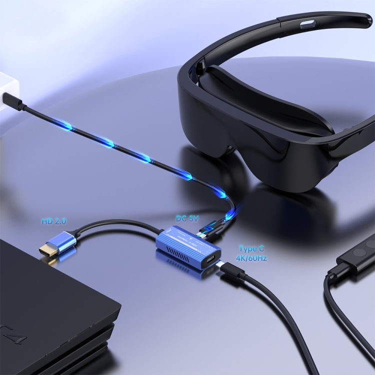 Cavo adattatore video H161 4K 60HZ da HDMI a doppio USB-C/Type-C, H161