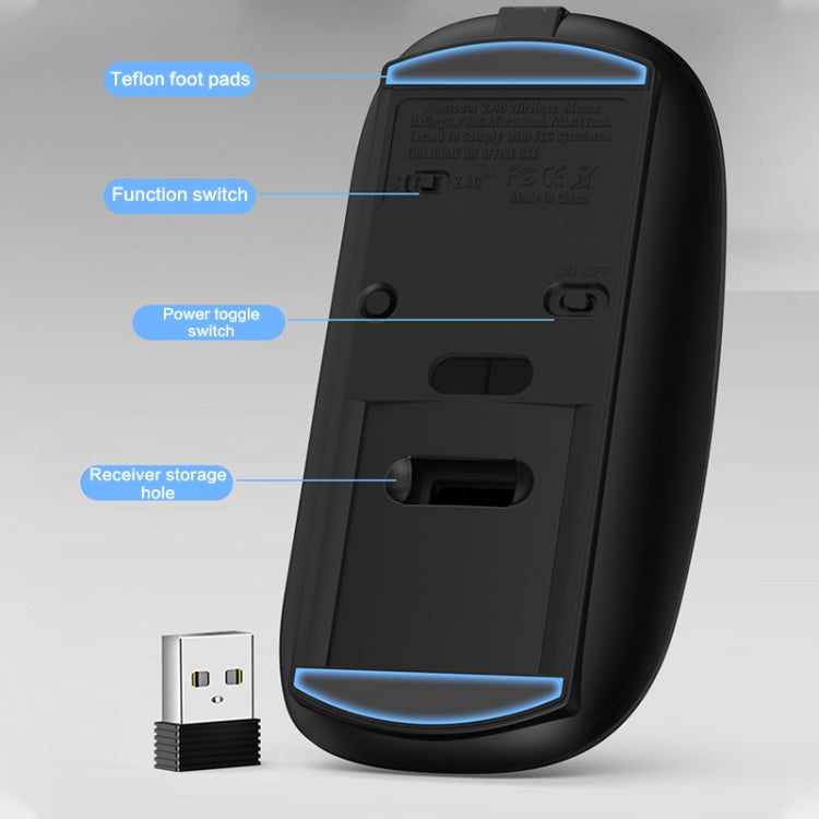 Mouse ZGA Chinchilla Dual Mode Wireless 2.4G + Bluetooth 5.0
