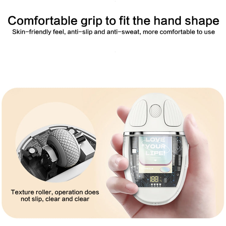 Mouse ZGA colorato trasparente dual mode wireless 2.4G + Bluetooth 5.0