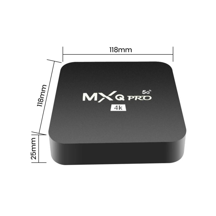 Set-top box di rete MXQ Pro RK3228A con CPU quad-core 4K HD, 2GB+16GB