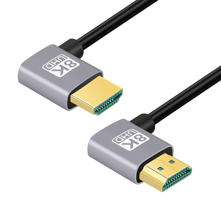 Cavo adattatore audio video HD a doppio gomito da HDMI maschio a HDMI maschio, 0.5m, 1m