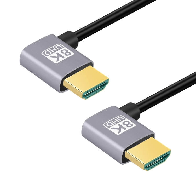 Cavo adattatore audio video HD a doppio gomito da HDMI maschio a HDMI maschio, 0.5m, 1m