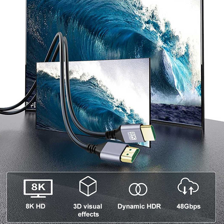Cavo adattatore audio video HD a doppio gomito da HDMI maschio a HDMI maschio, 0.5m, 1m