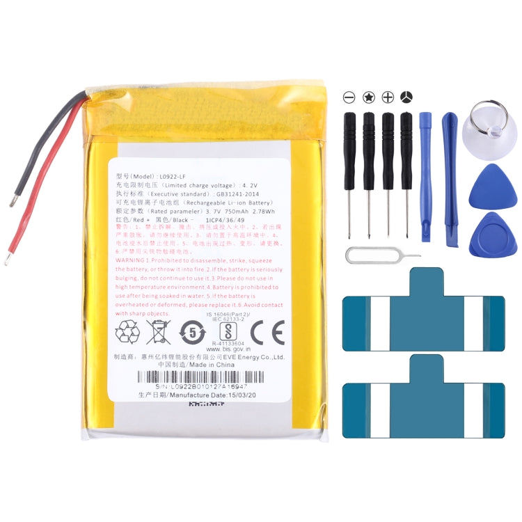 Sostituzione della batteria, For Amazfit BIP S A1805 PL472020V 190mAh, For Amazfit EVE Ingenico Link 2500 P0750-LF 1250mAh, For Amazfit EVE L0922-LF 750mAh, For Amazfit EVE P0987 500mAh, For Amazfit EVE P0963 495mAh, For Amazfit EVE P0967 1100mAh