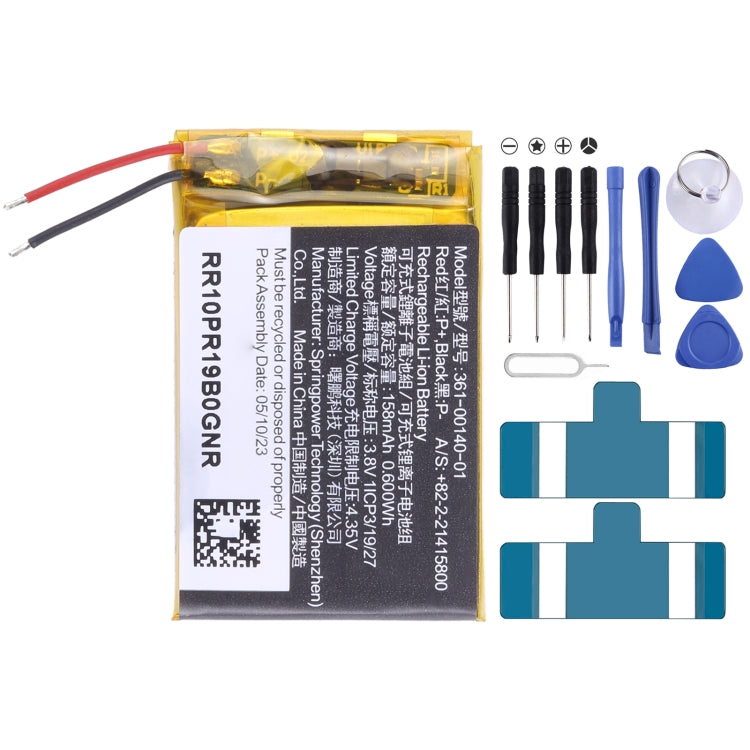 Sostituzione della batteria, For Garmin Venu SQ 361-00136-21 205mAh, For Garmin Forerunner 158 361-00140-01 158mAh