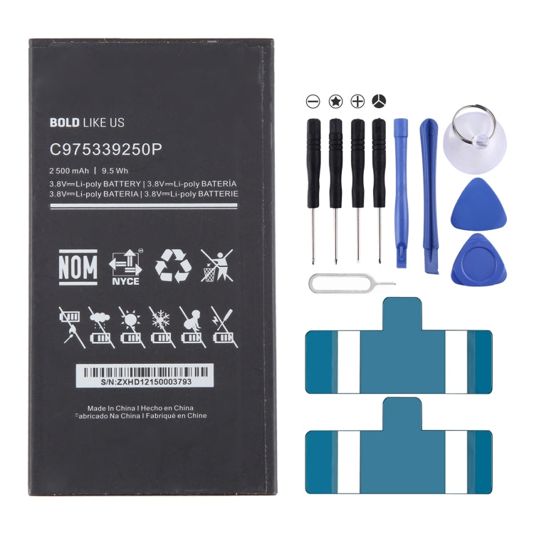 Sostituzione della batteria, For BLU G71 G0430WW C976447500L 5000mAh, For BLU Dash X Plus LTE D0030UU C975339250P 2500mAh, For BLU C906646400L 4000mAh